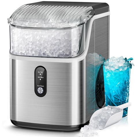 Kismile Nugget Ice Makers Countertop,Pebble Ice Maker Machine with ...
