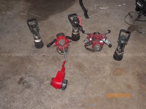 Fog nozzles, water thief appliances, gated valves, fire extinguishers ...