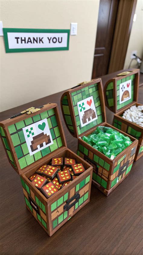 Creative Minecraft Goodie Bags – Treasure Chest Party Favors Kids Will ...