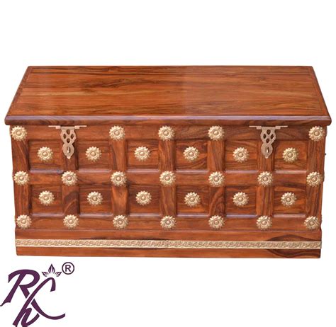 Solid Wood Trunk - RAJ HANDICRAFT