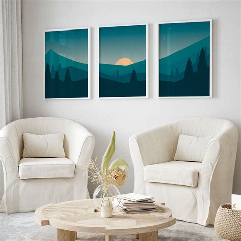 Buy Night in a Forest Set of Three Paintings Online at Best Price ...
