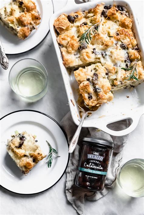 Rosemary Olive Savory Bread Pudding - Broma Bakery