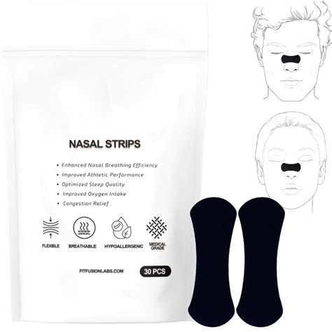 Buy Nasal Strips for Better or Exercise | 30-Pack Nose Strips ...