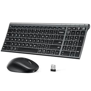 Amazon.in: Buy iClever DK05 Bluetooth Keyboard and Mouse Combo - 2.4G ...
