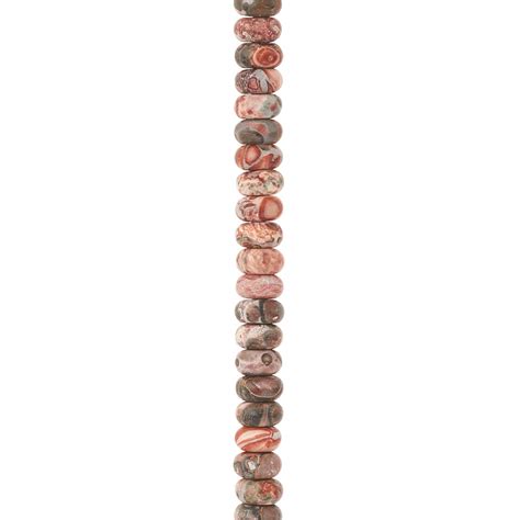 Leopard Jasper Rondelle Beads by Bead Landing™, 6mm | Michaels