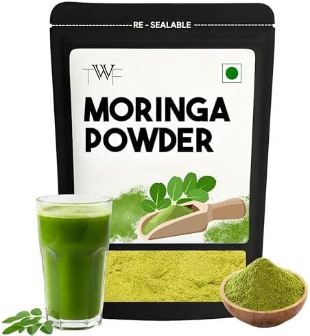 TWF Moringa Powder | 100g | 100% Pure & Vegan | Sun-Dried Moringa ...
