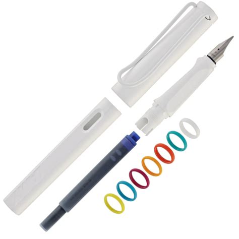 Buy Lamy Safari All White Multi Ring Set | Lamy Safari Colour Ring Pen ...