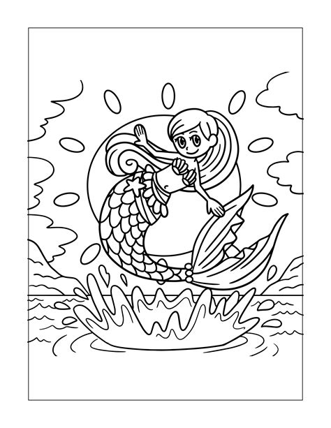 Free Mermaid Colouring Pages For Kids – Colour Sonic