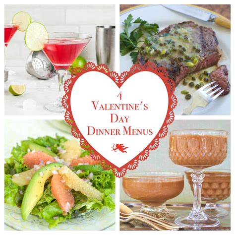 4 Valentine's Day Dinner Menus - A Well-Seasoned Kitchen®