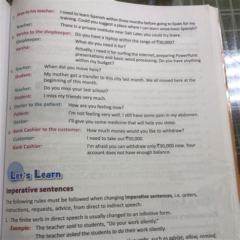 English grammar direct and indirect speech - Brainly.in