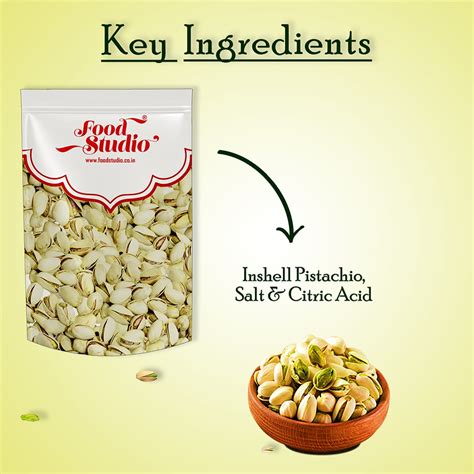 Food Studio Roasted & Salted California Pistachios | Delicious & Healt