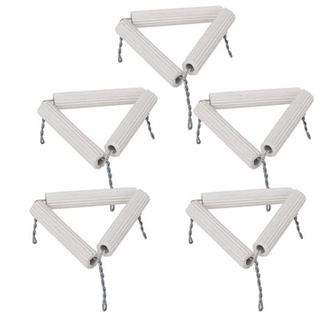 Crucible Triangle Rack,5Pcs 65mm Lab Crucible Triangle Holder Ceramic ...