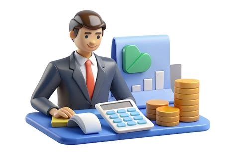 Focused financial officer calculating taxes on calculator with desk ...