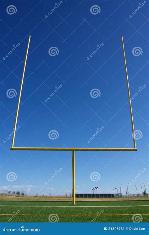 American Football Field Goal Posts Stock Image - Image of score ...