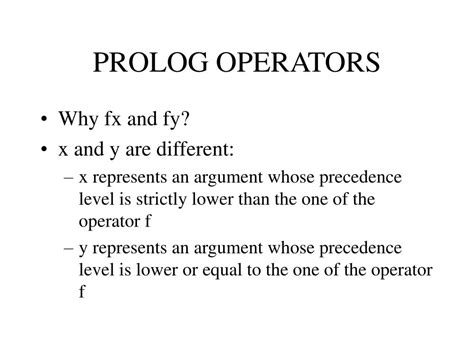 Image result for Prolog Operators