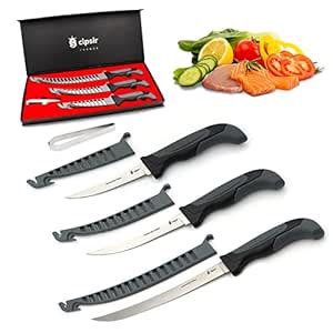 Buy Meat and fish Fillet Knife - Curved salty water resistant german ...