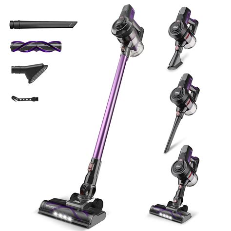 INSE Cordless Vacuum Cleaner, 6 in 1 Powerful Stick Vacuum with 20kPa ...