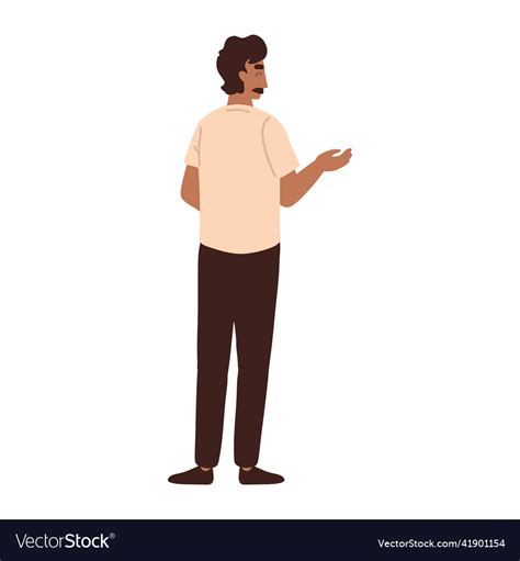 Man Standing Back View 的图像结果