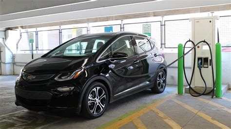 Fast-charging a 2017 Chevrolet Bolt EV electric car