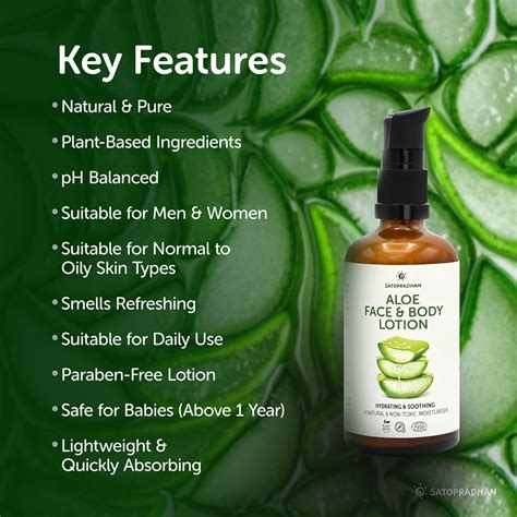 Satopradhan Chemical Free Aloe Face & Body Lotion 100ml