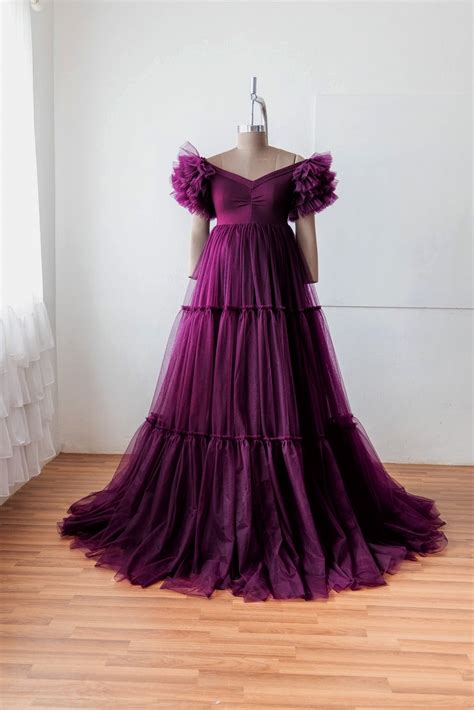 Magella gown - Wine – Artista Prop Shop
