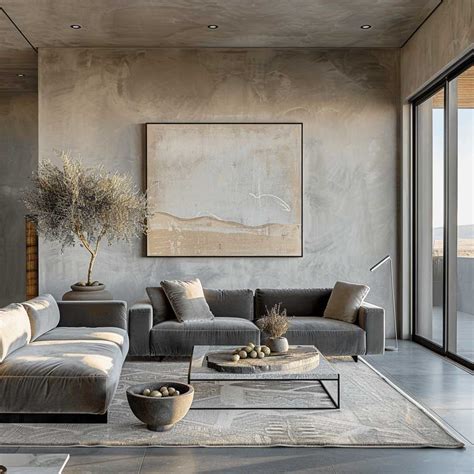 Mediterranean Gray Paint Interior Design Flair