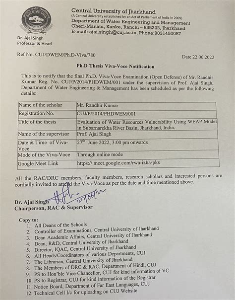 The Central University of Jharkhand