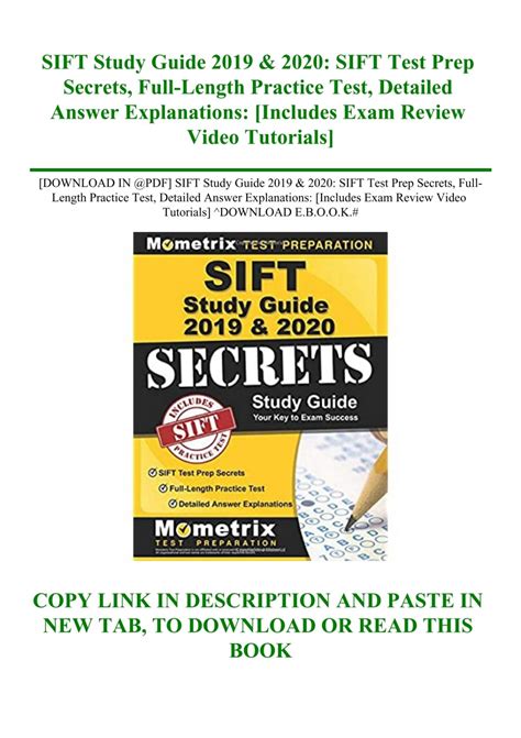 [DOWNLOAD IN @PDF] SIFT Study Guide 2019 &amp; 2020 SIFT Test Prep ...