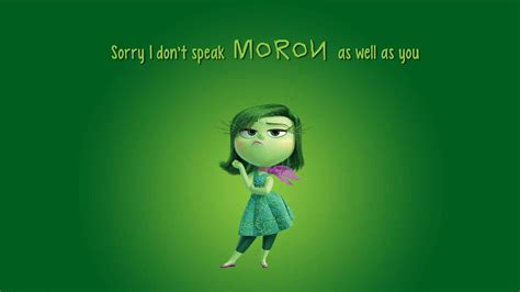 Download Disgust Inside Out Quote Wallpaper | Wallpapers.com