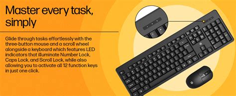 Amazon.in: Buy HP KM200 Wireless Mouse and Keyboard Combo, Full-Size ...