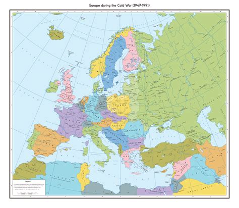 Map of Europe during the Cold war (1947-1991) : r/MapPorn