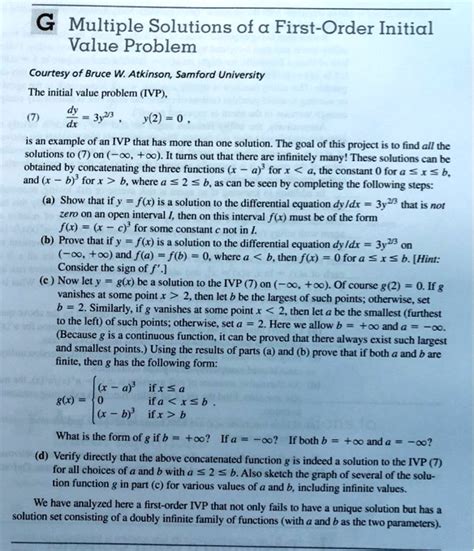 Image result for First Order Initial Value Problem