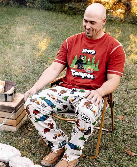 Happy Camper Men's Red PJ Set