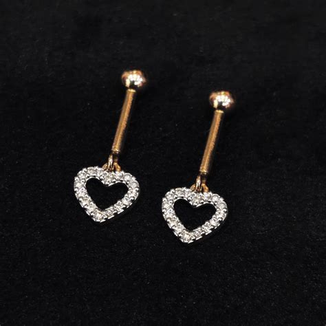 Buy Heart Shape Diamond Bugadi in India | Chungath Jewellery Online ...