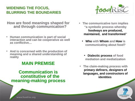 Communicating food: Foodways as a map of meanings | PPT