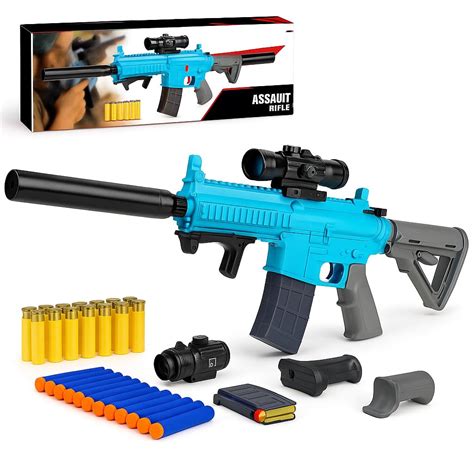 WizToy M416 Soft Bullet Gun Toy for Kids – 103Cm, Tactical Scope, Grip ...
