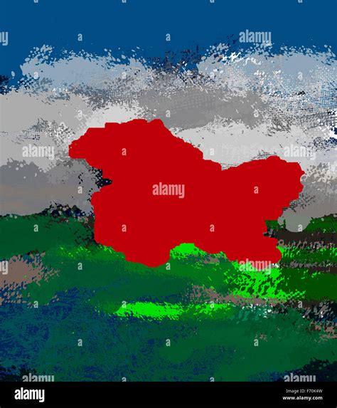 Asia Map Kashmir