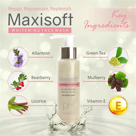 Buy MAXISOFT WHITENING FACE WASH (100 ML - PACK OF 1) Online & Get Upto ...