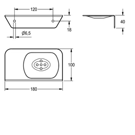 BIM objects - Free download! Soap and shower gel tray CHRX644 | BIMobject
