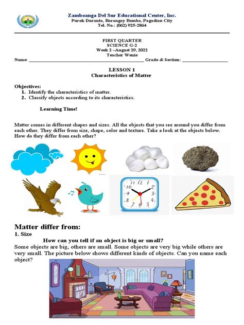 Grade 2 Science Lesson 的图像结果