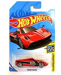 Hot Wheels 2019 Pagani Huayra HW Speed Graphics Red 148/250, Long Card ...