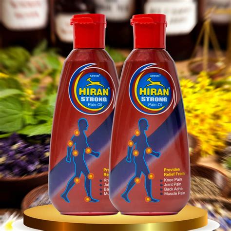 Hiran Pain Relief Oil (80ML×2 PC),Effective for Joint, Back, Neck ...