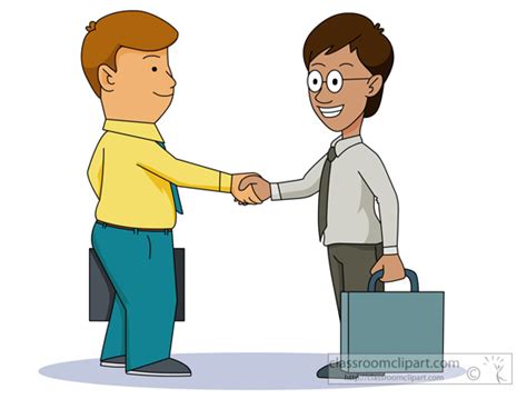 Business Clipart - two-business-men-shaking-hands - Classroom Clipart