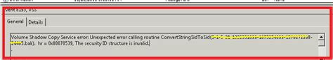 Avamar: VSS failure (Event ID 8193) | Dell India