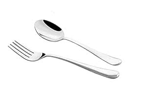 Buy 2 Piece Stainless Steel Table Spoon & Fork Set, Waves (Contains ...