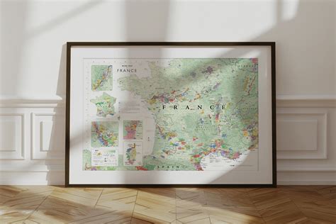 Wine Map of France - Art Print – De Long