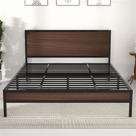 Honey Touch Luvo Queen Size Bed Frame | Sturdy Steel Structure with ...