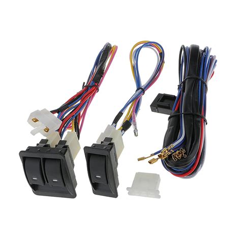 WOMBLE 1 Set Universal Car Power Window 3pcs Switches with Holder ...