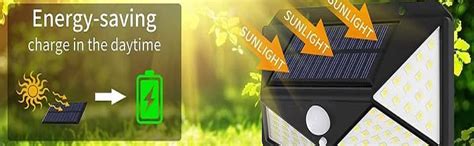 Globex Latest Solar Lights for Garden 100 LED Motion Sensor Security ...