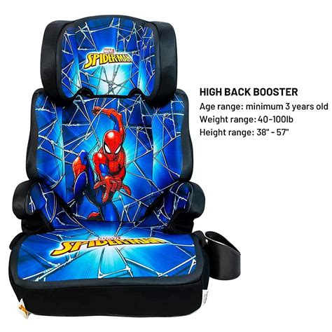 Spider-Man High Back Booster Car Seat, Spider-Man Blue Suit – Pet ...